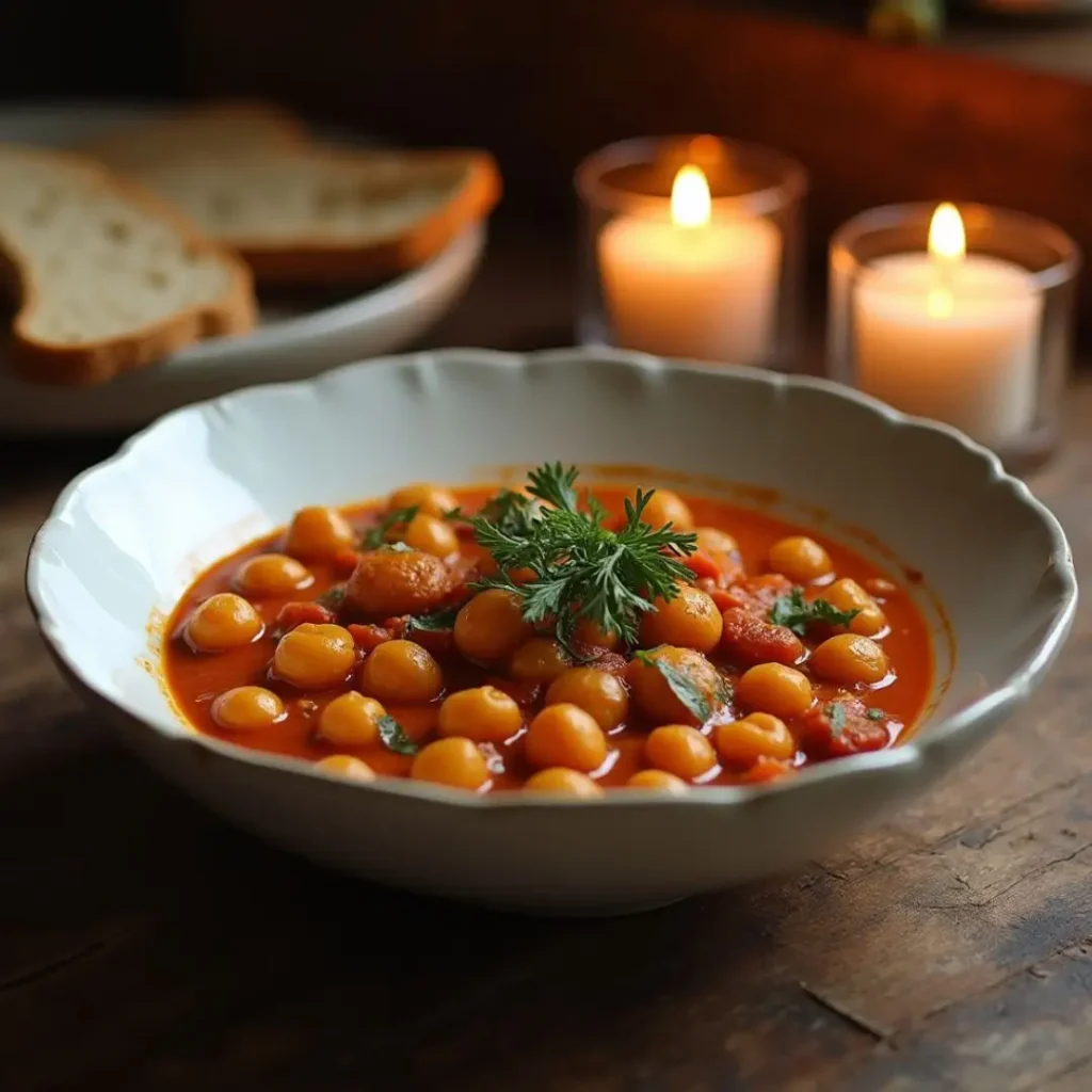 Marry Me Chickpeas Vegan served for dinner